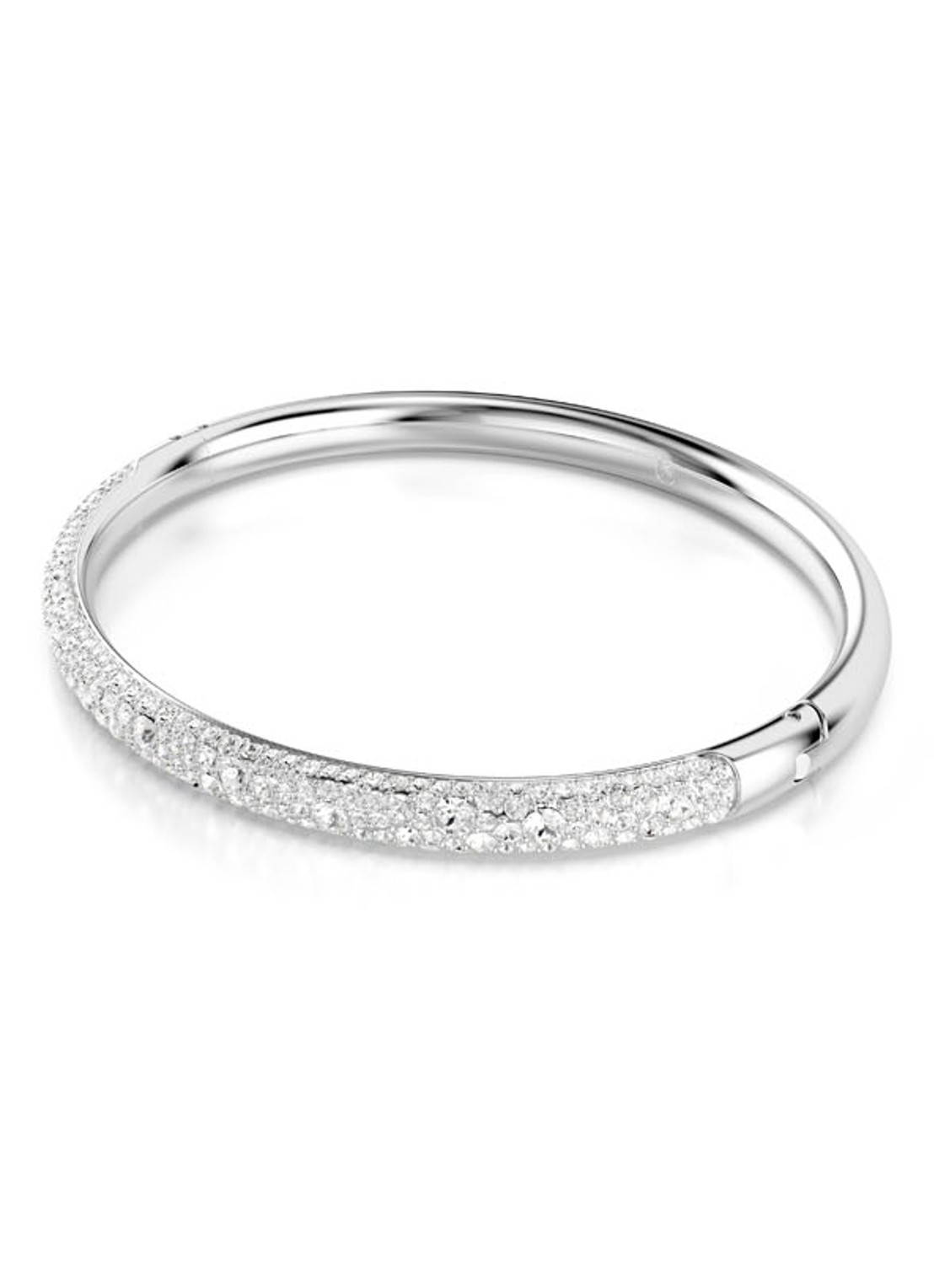Swarovski Meteora bangle met kristal S - detail 2 zilver