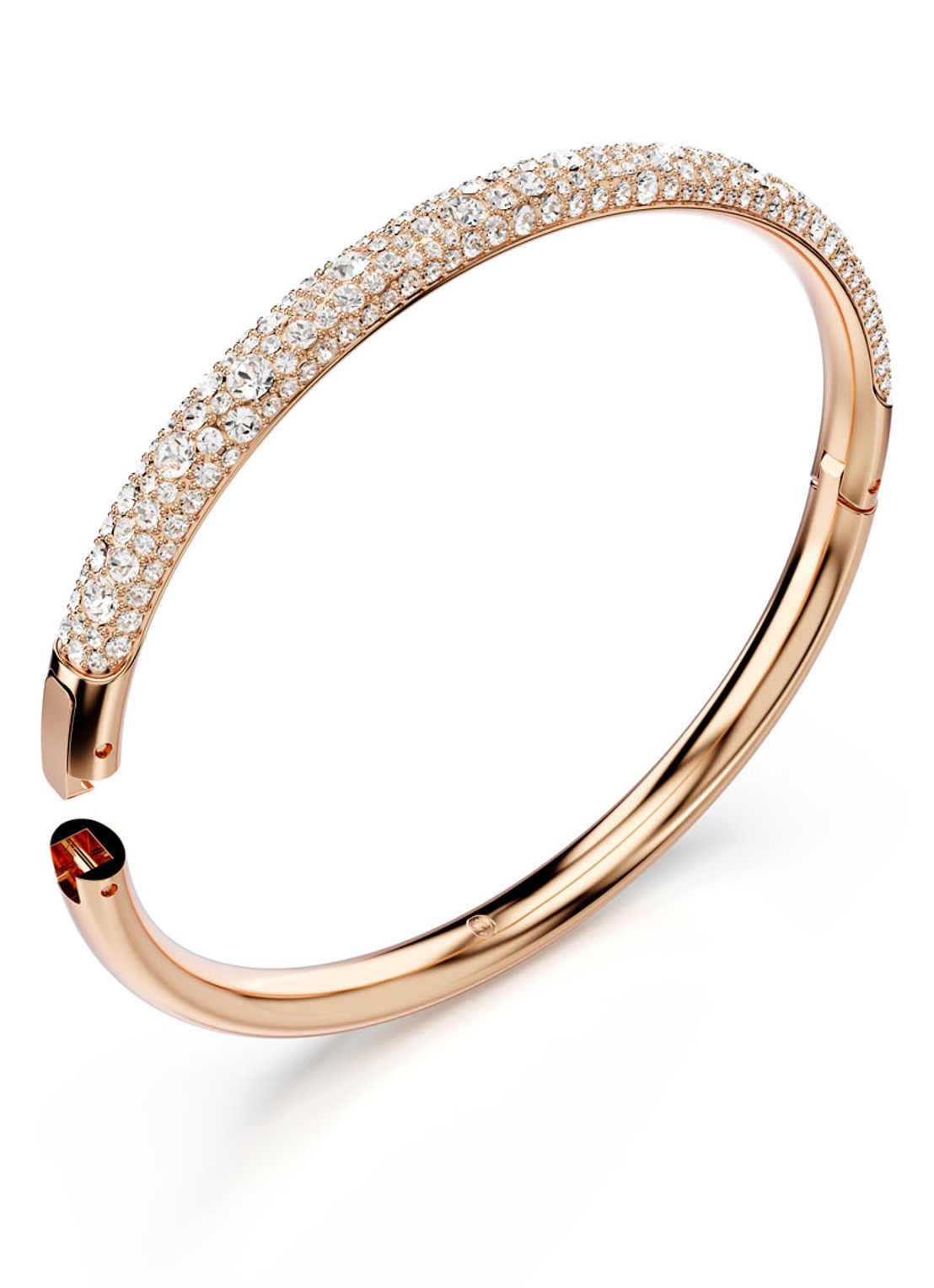 Swarovski Meteora bangle verguld L - detail 3 roségoud