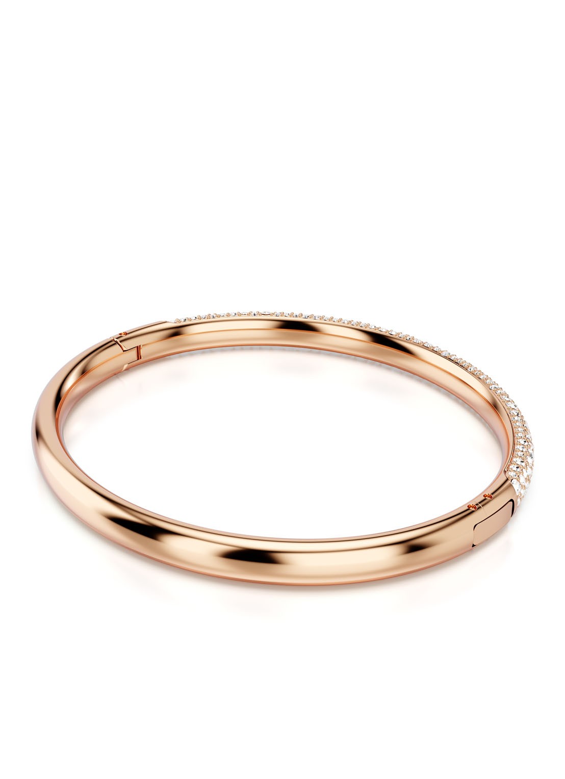 Swarovski Meteora bangle verguld L - detail 4 roségoud