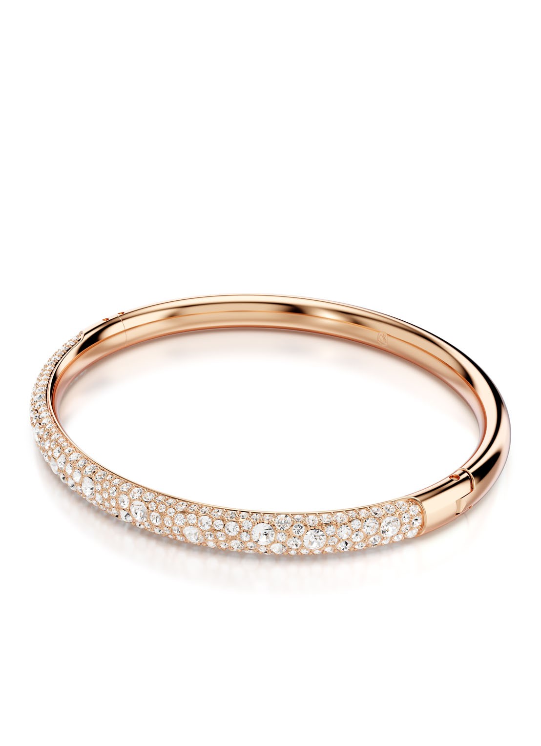 Swarovski Meteora bangle verguld S - detail 2 roségoud