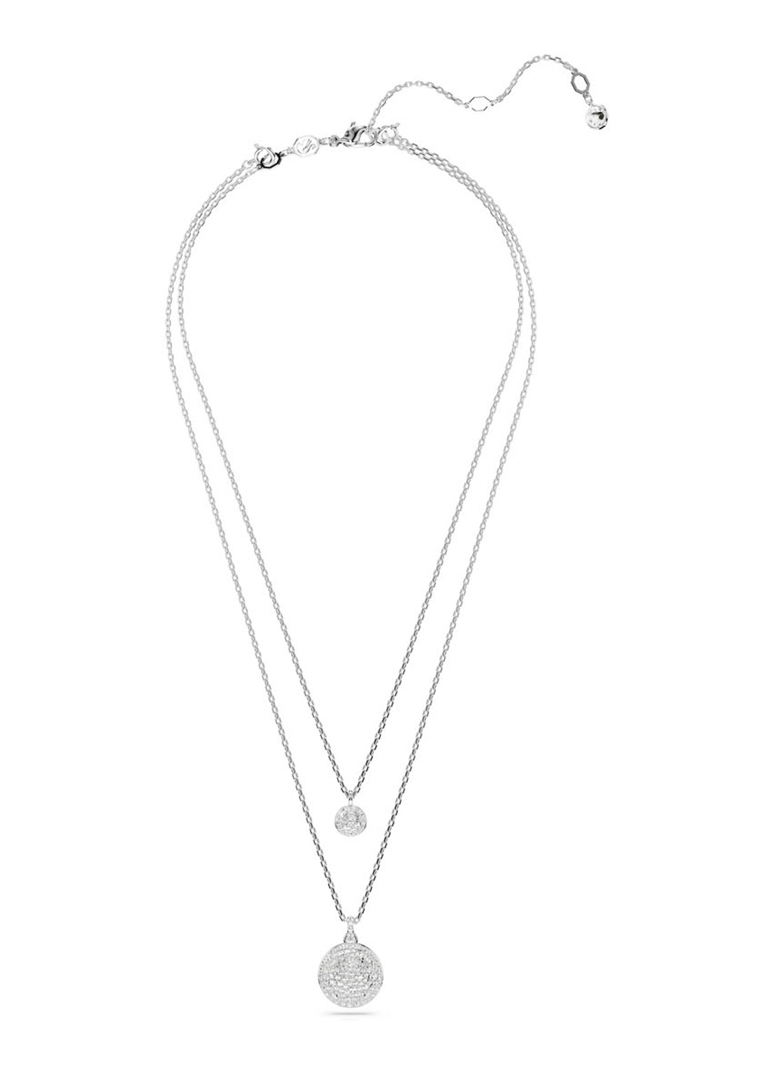 Swarovski Meteora ketting met kristal  - detail 2 zilver