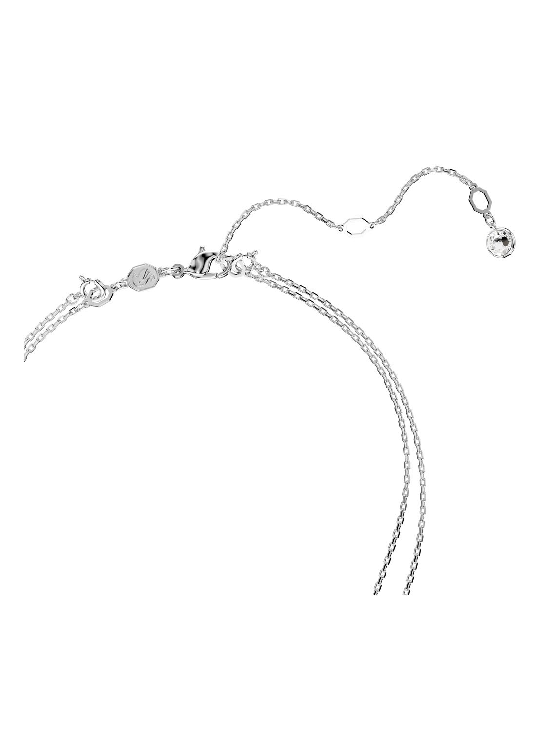Swarovski Meteora ketting met kristal  - detail 3 zilver
