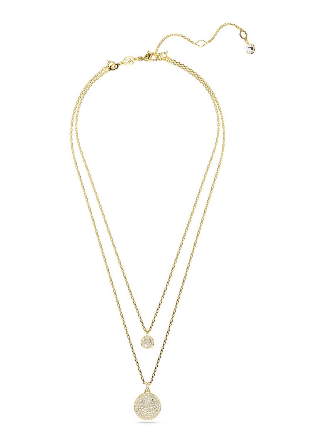Swarovski Meteora ketting verguld  - detail 2 goud