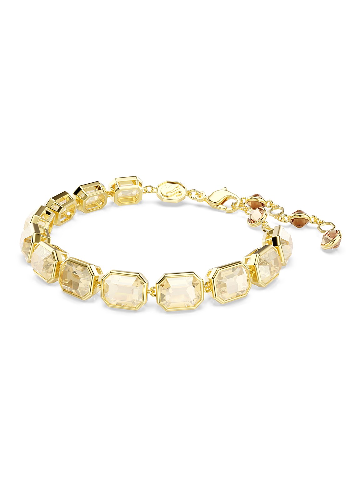 Swarovski Milenia armband met kristal M - detail 3 goud