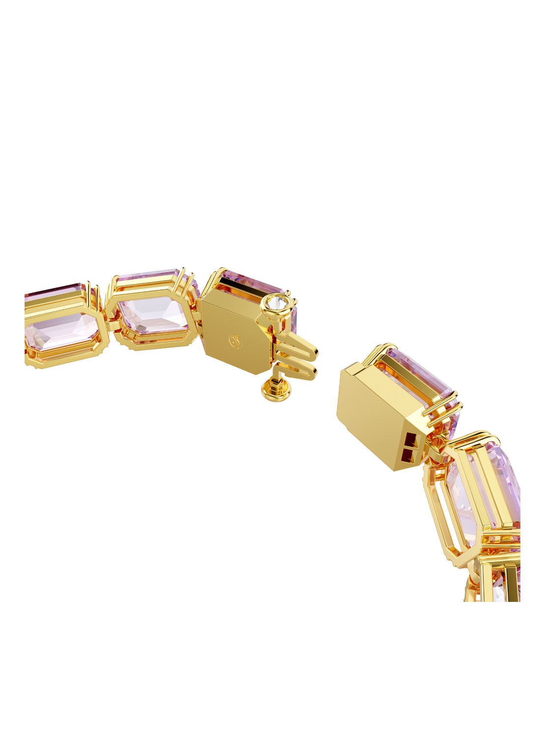 Swarovski Millenia armband met kristal M  - detail 2 roze