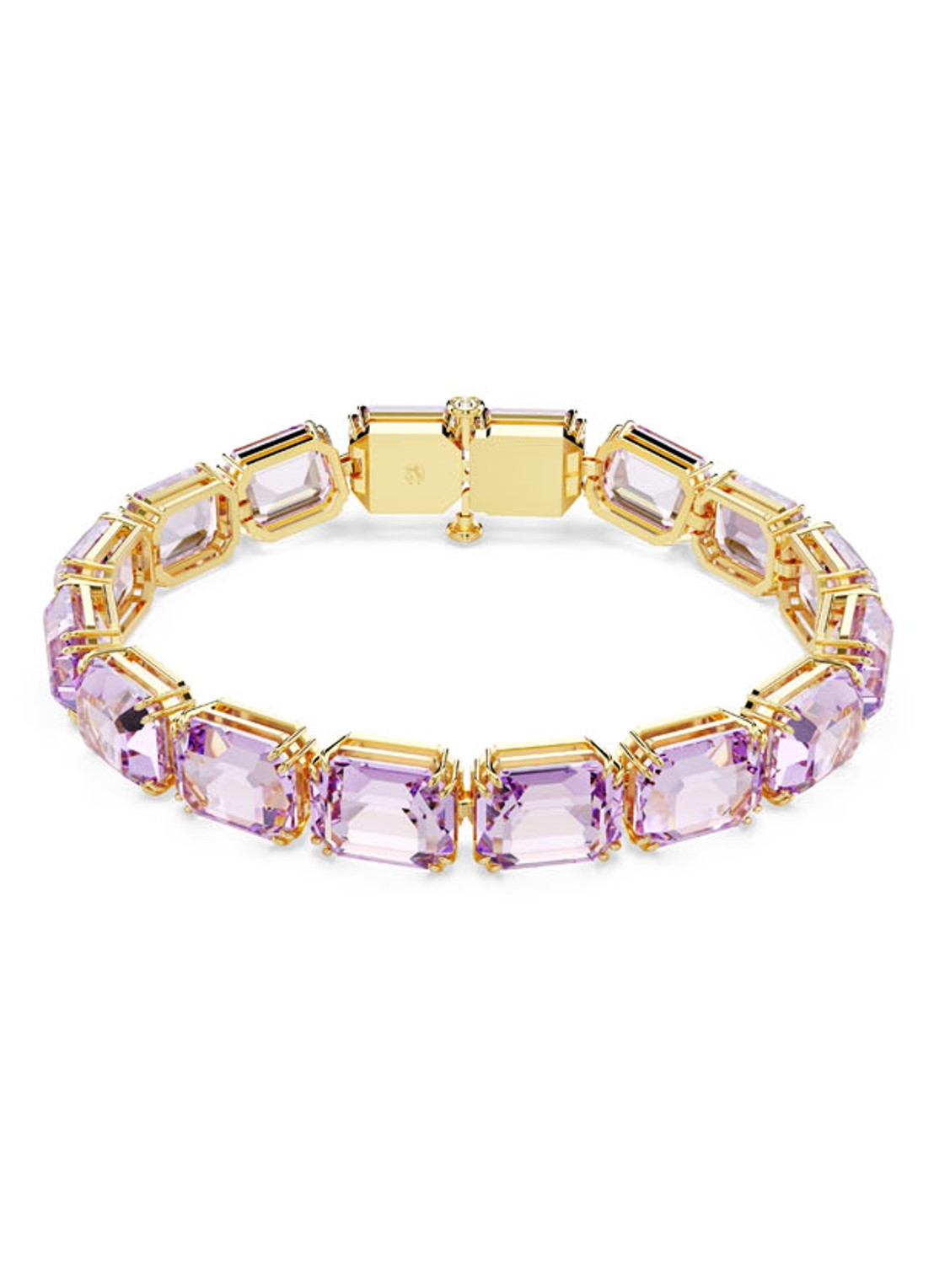 Swarovski Millenia armband met kristal M  - voorkant 4 roze