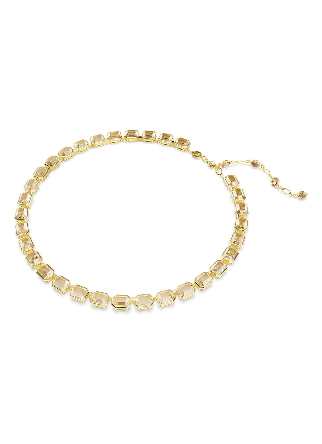 Swarovski Millenia ketting met kristal - detail goud