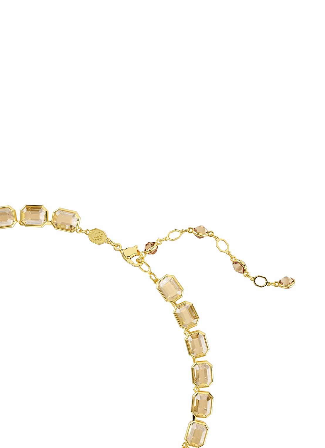 Swarovski Millenia ketting met kristal - detail 2 goud