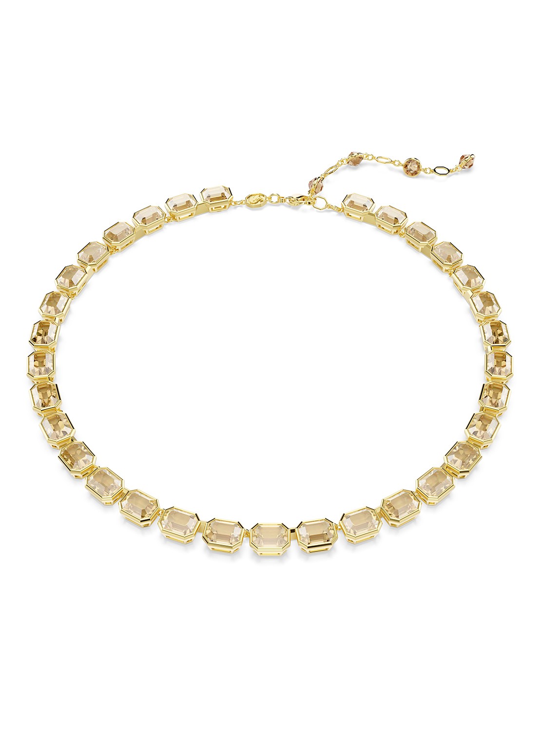 Swarovski Millenia ketting met kristal - voorkant 5 goud