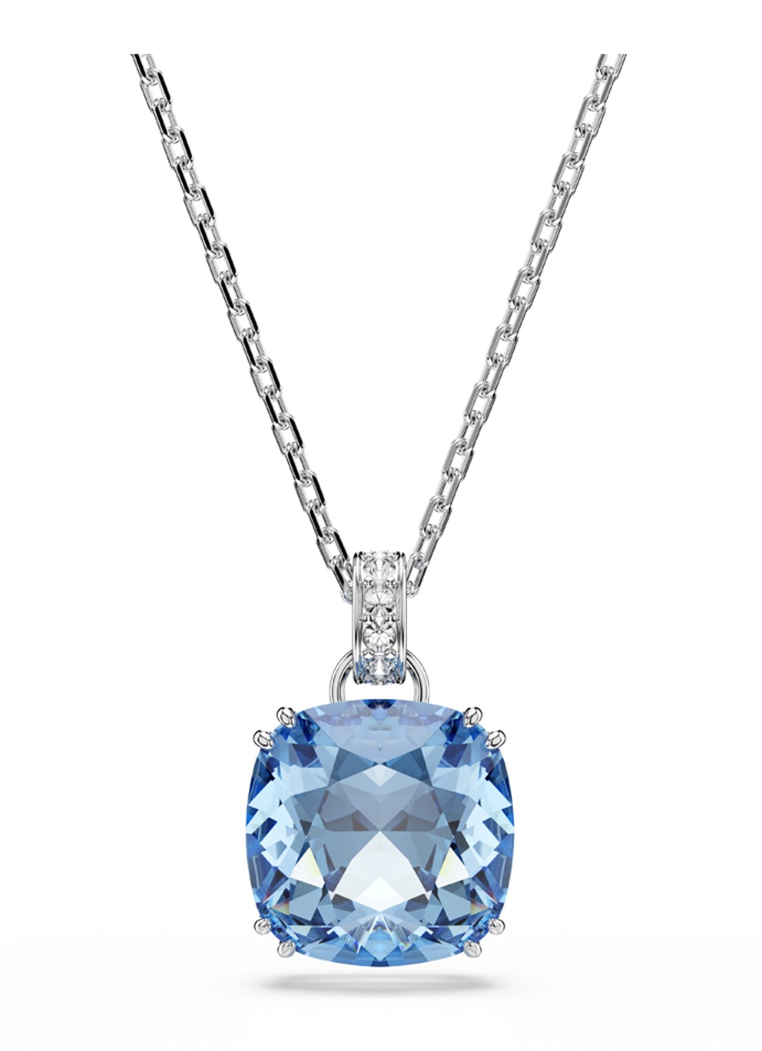 Swarovski Millenia ketting met kristal - voorkant 2 zilver