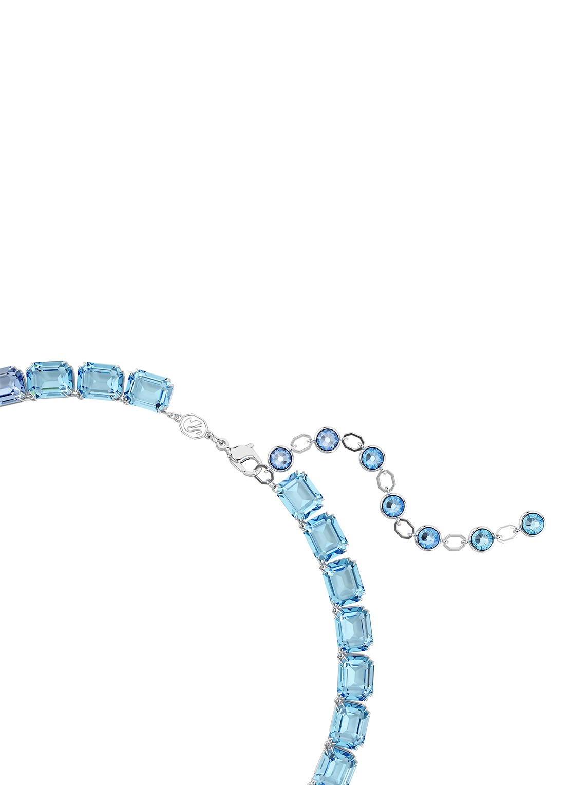 Swarovski Millenia ketting met Swarovski ReCreated™ kristal - detail 2 blauw