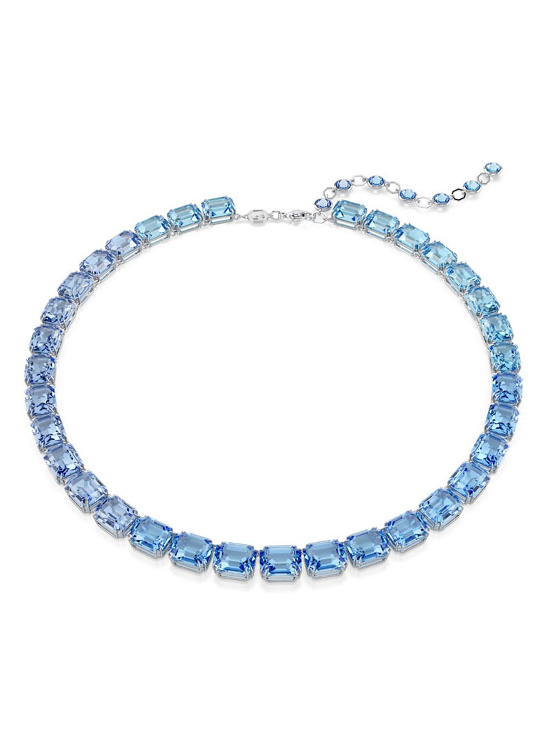 Swarovski Millenia ketting met Swarovski ReCreated™ kristal - voorkant 4 blauw