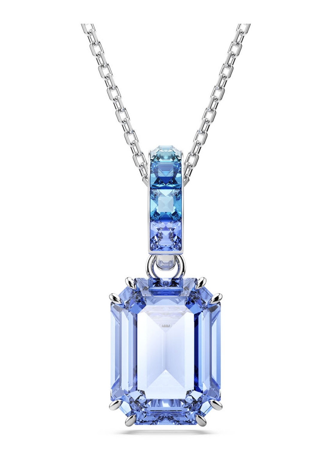 Swarovski Millenia ketting met Swarovski ReCreated™ kristal - voorkant 4 zilver