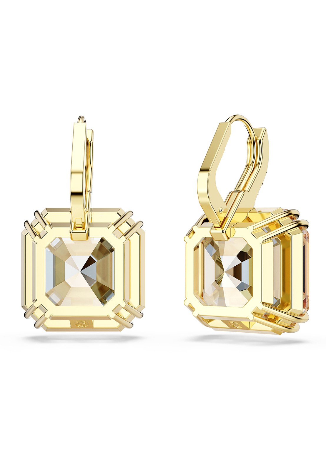 Swarovski Millenia oorhangers met kristal - detail 3 goud