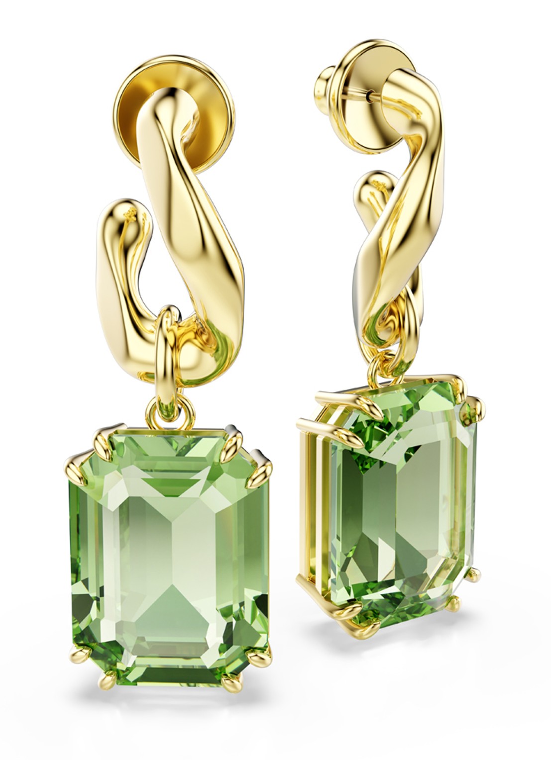 Swarovski Millenia oorstekers verguld  - detail 2 goud