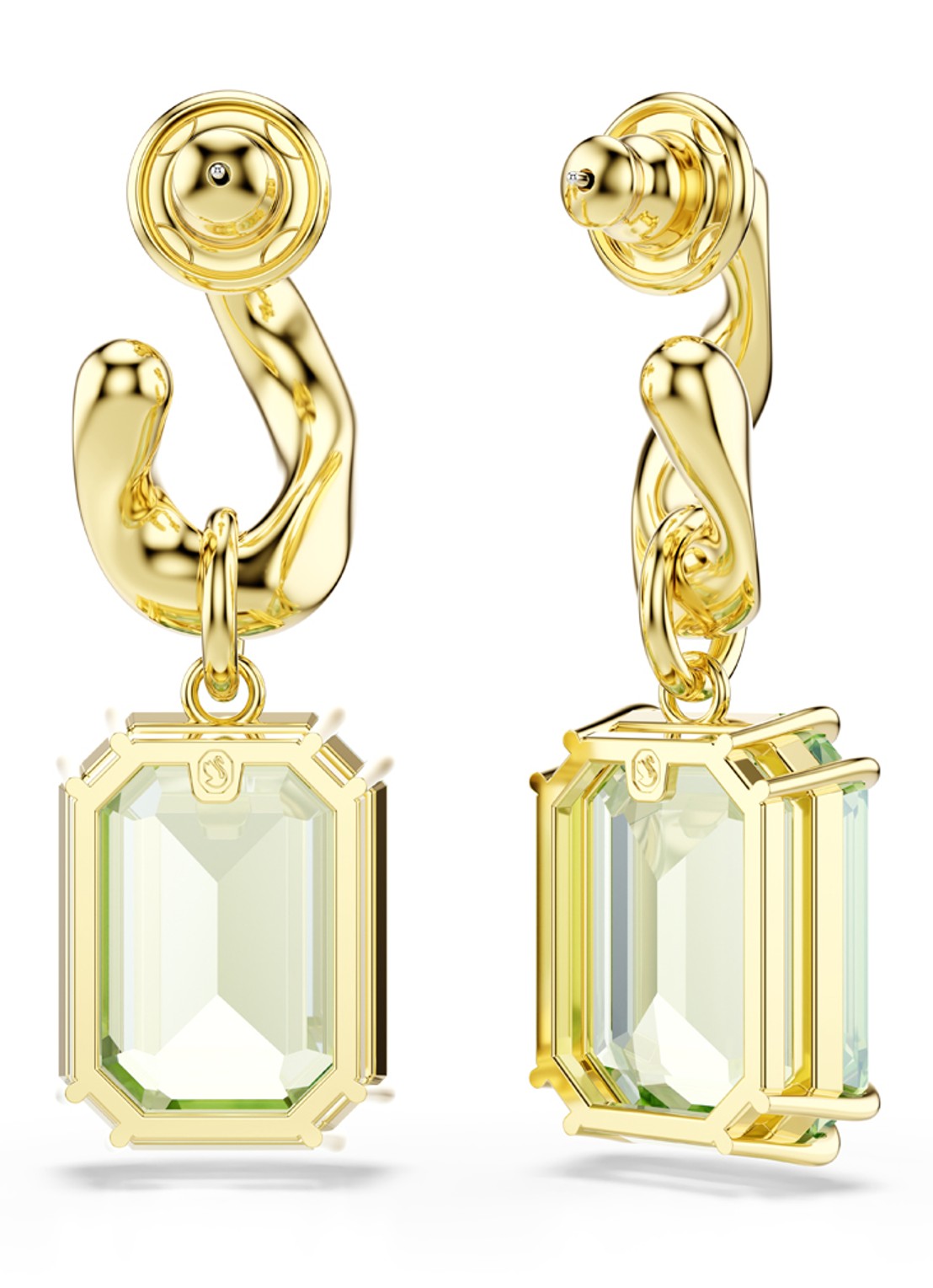 Swarovski Millenia oorstekers verguld  - detail 3 goud