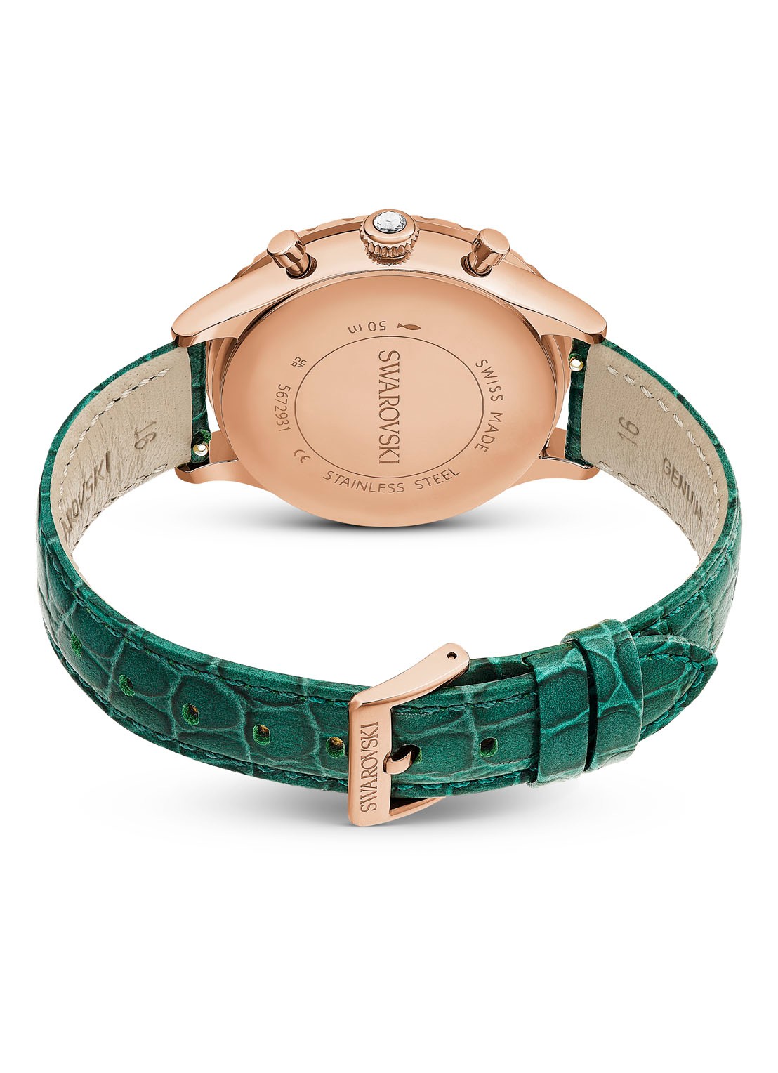 Swarovski Octea Chrono horloge 5672931 - detail 2 groen