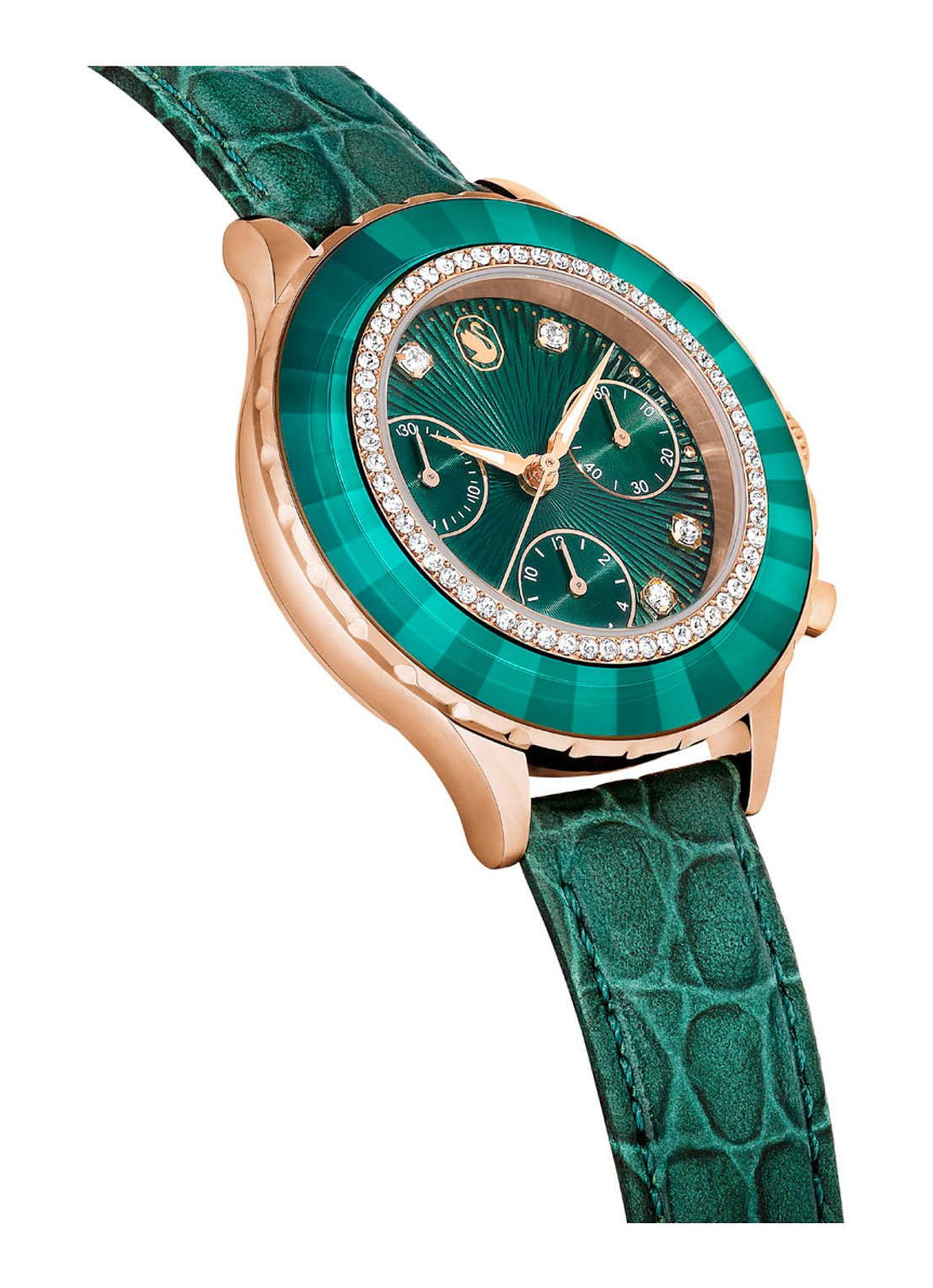 Swarovski Octea Chrono horloge 5672931 - detail 4 groen