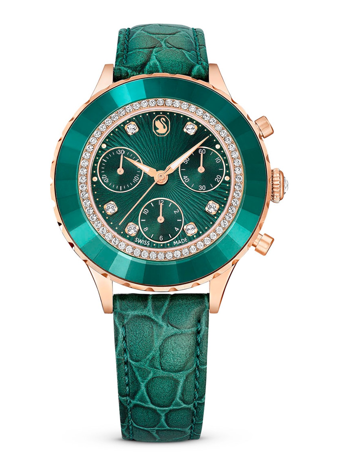 Swarovski Octea Chrono horloge 5672931 - voorkant 6 groen