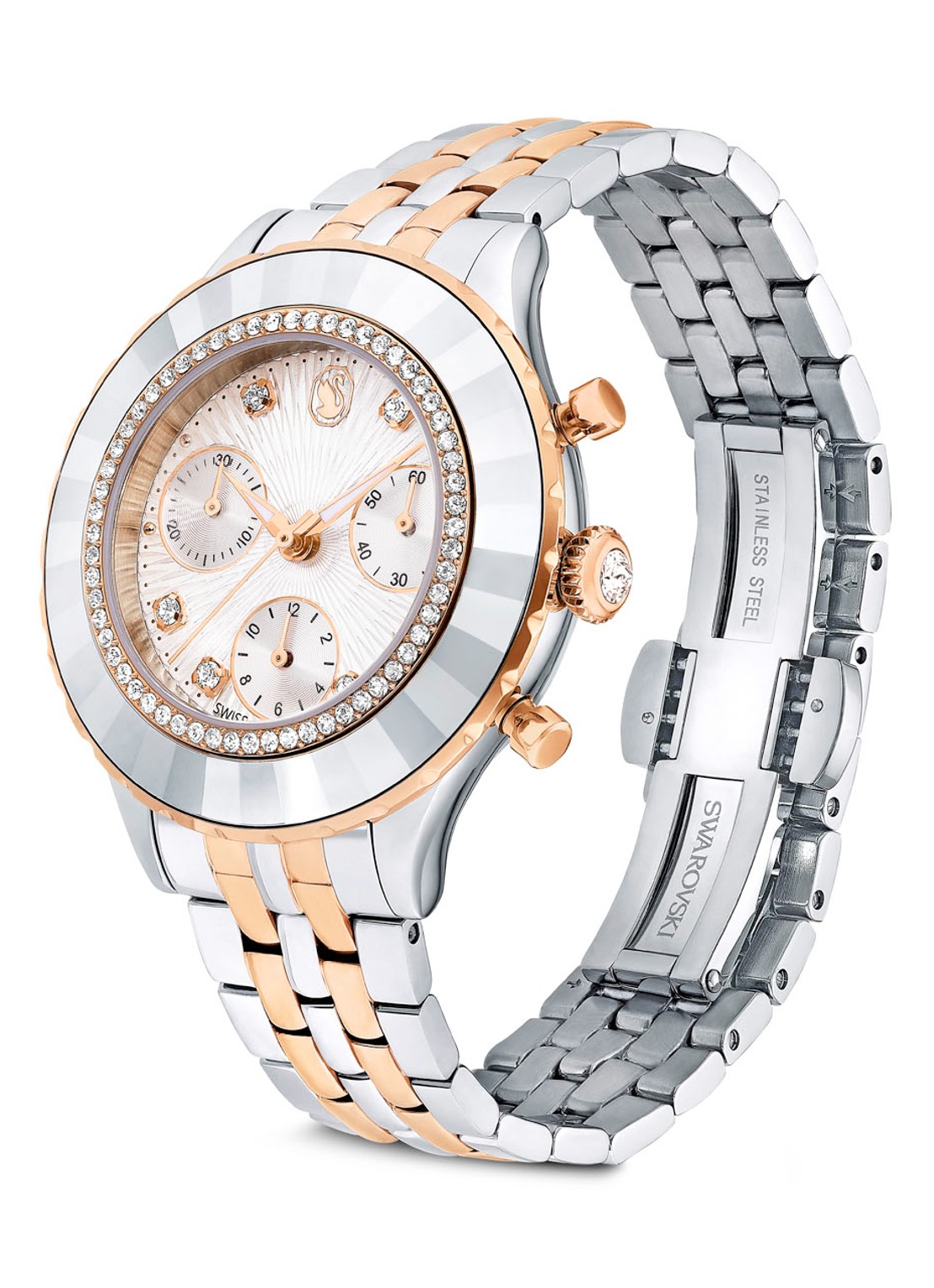 Swarovski Octea Chrono horloge 5672937 - detail 2 zilver