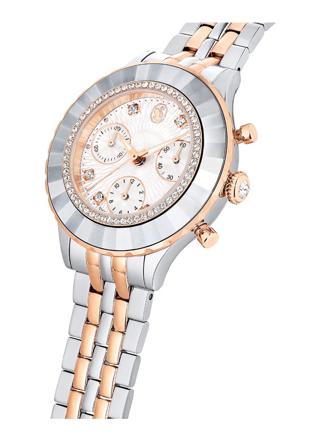 Swarovski Octea Chrono horloge 5672937 - detail 4 zilver