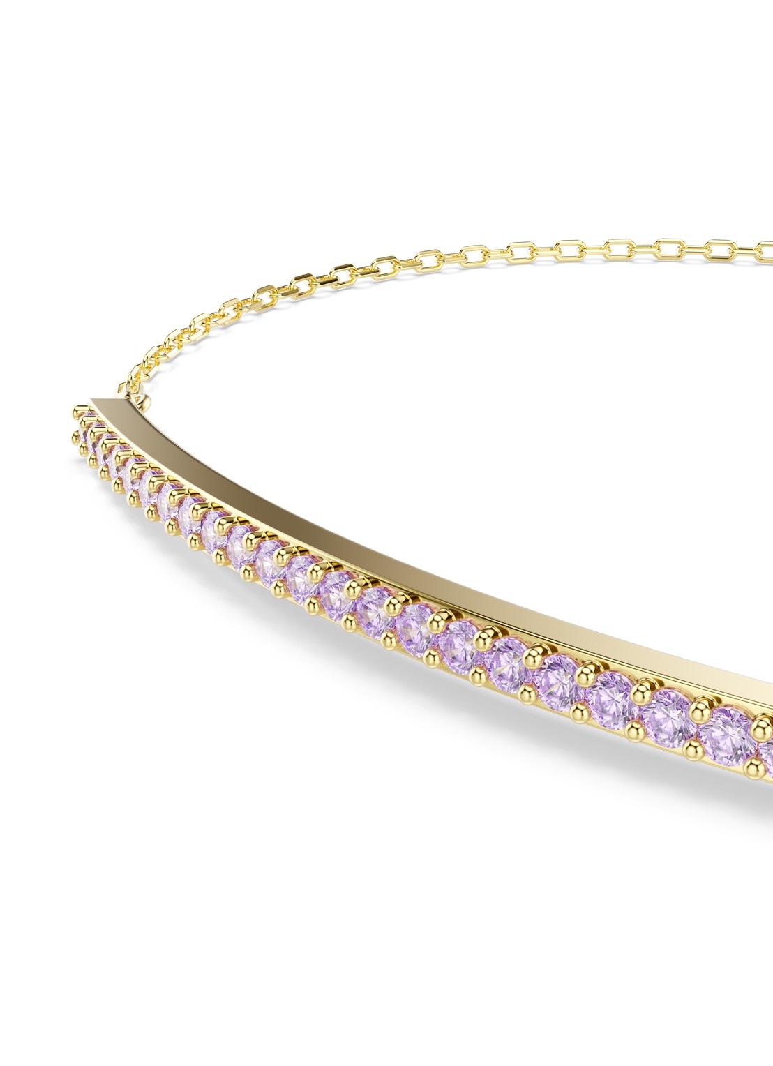 Swarovski Only armband met kristal - detail goud