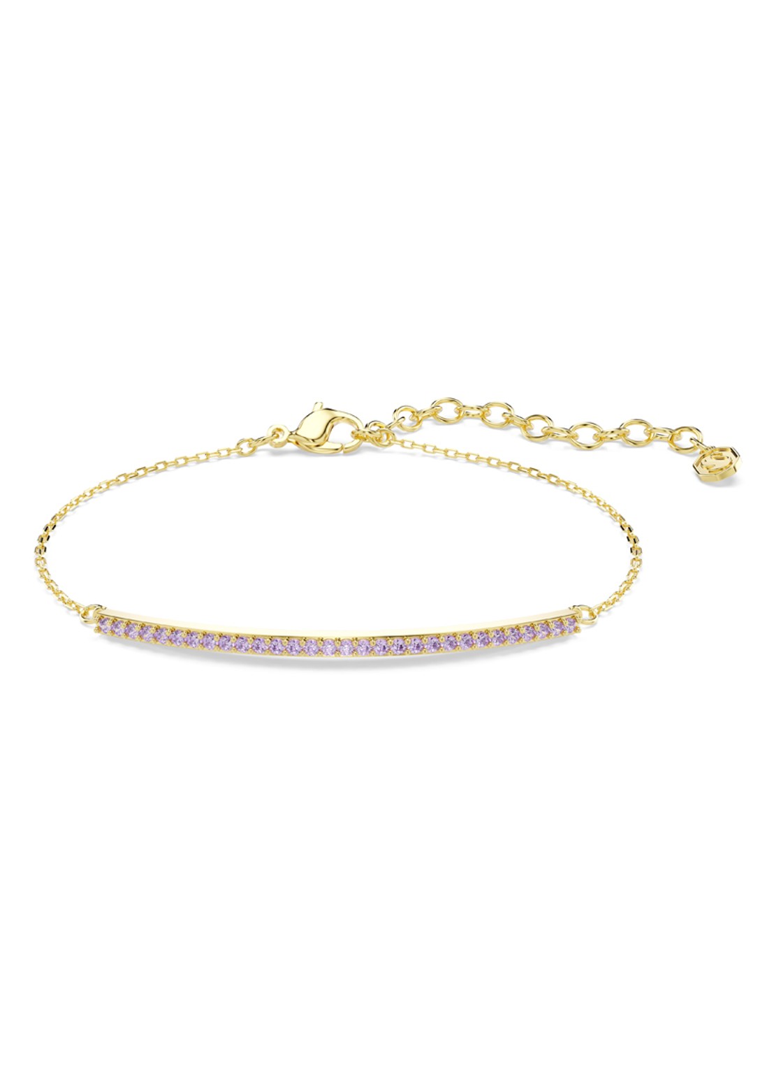 Swarovski Only armband met kristal - voorkant 4 goud