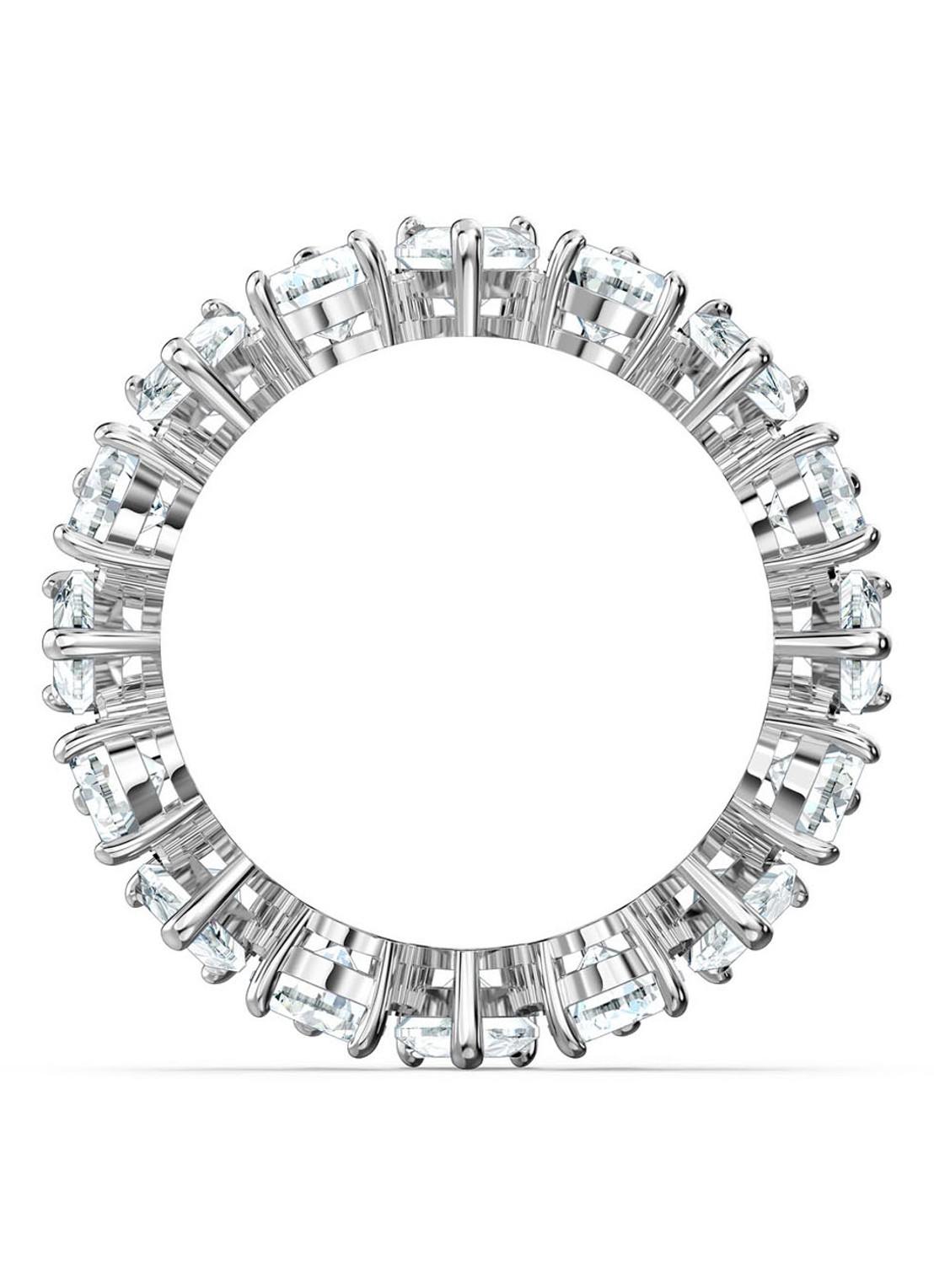 Swarovski Pear ring met kristal - detail zilver