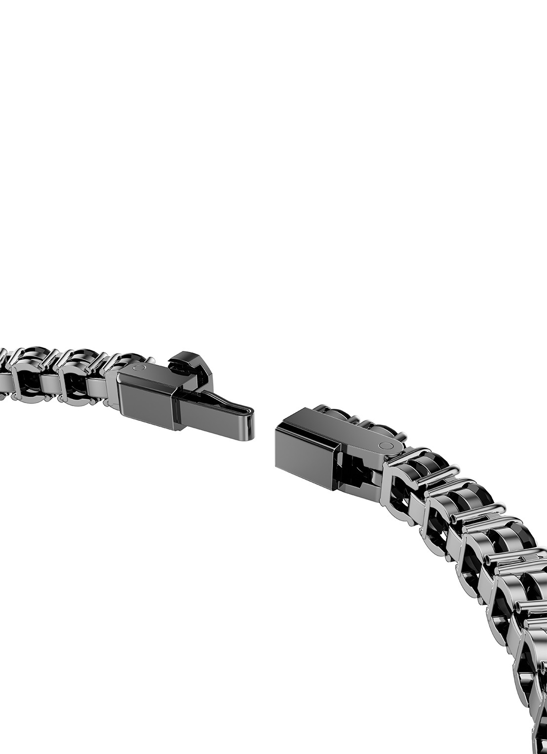 Swarovski Re Matrix armband met kristal M - detail 4 zwart