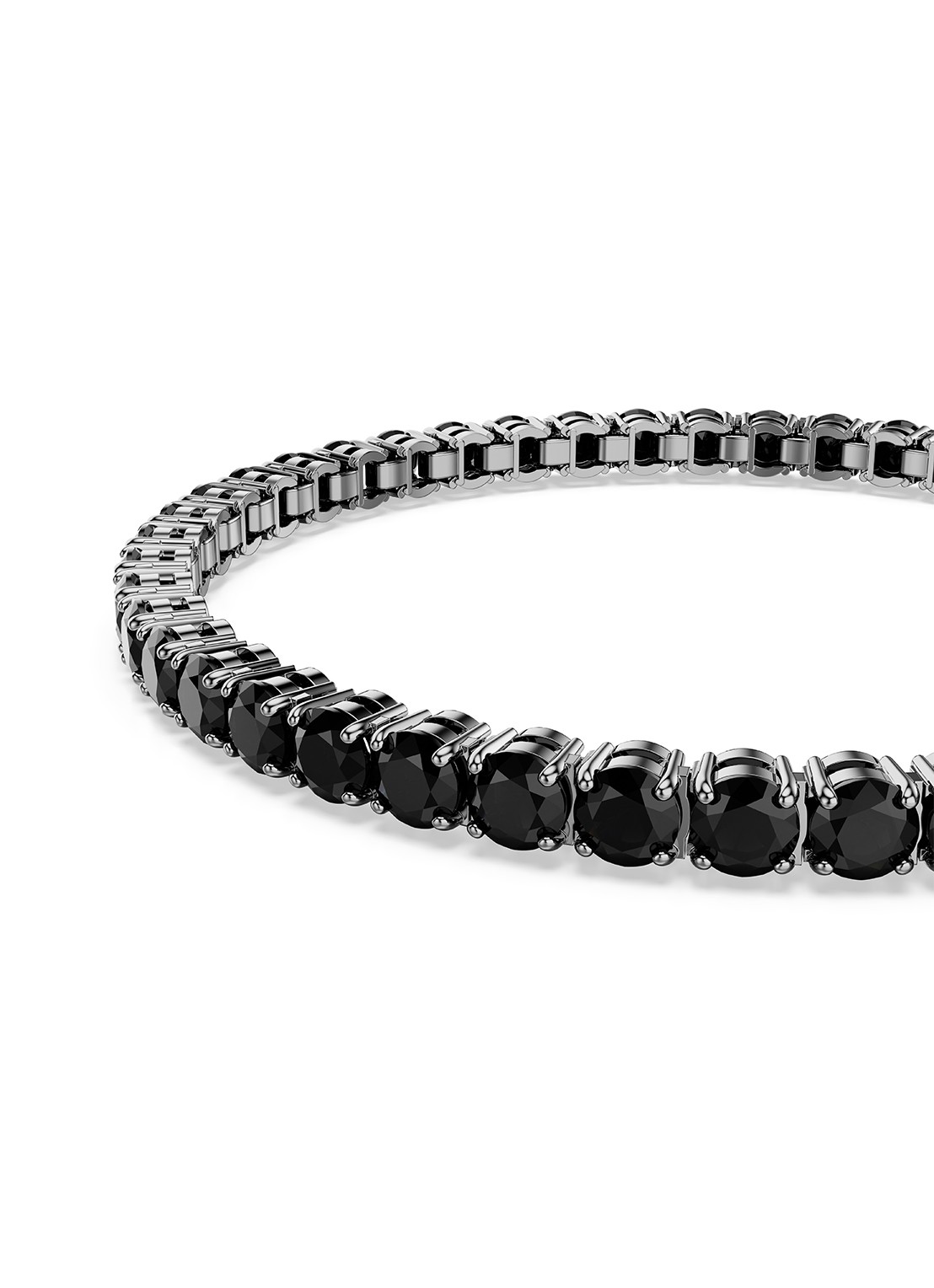 Swarovski Re Matrix armband met kristal M - detail 5 zwart