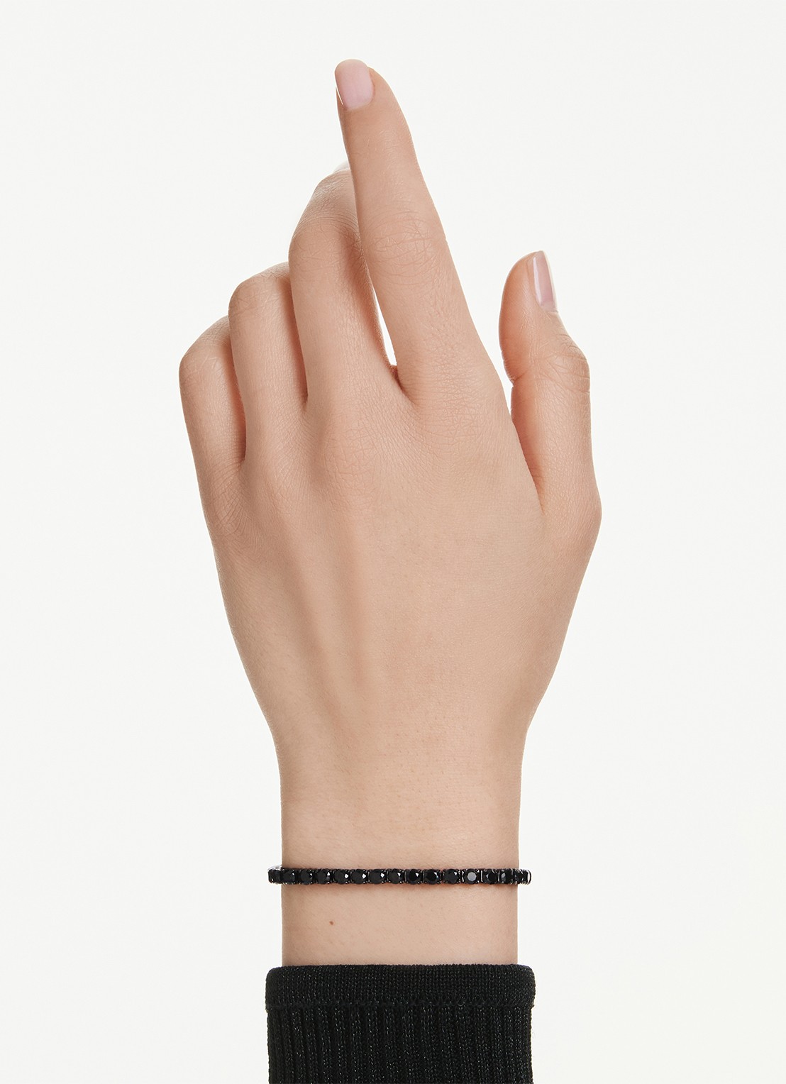 Swarovski Re Matrix armband met kristal M - voorkant 2 zwart
