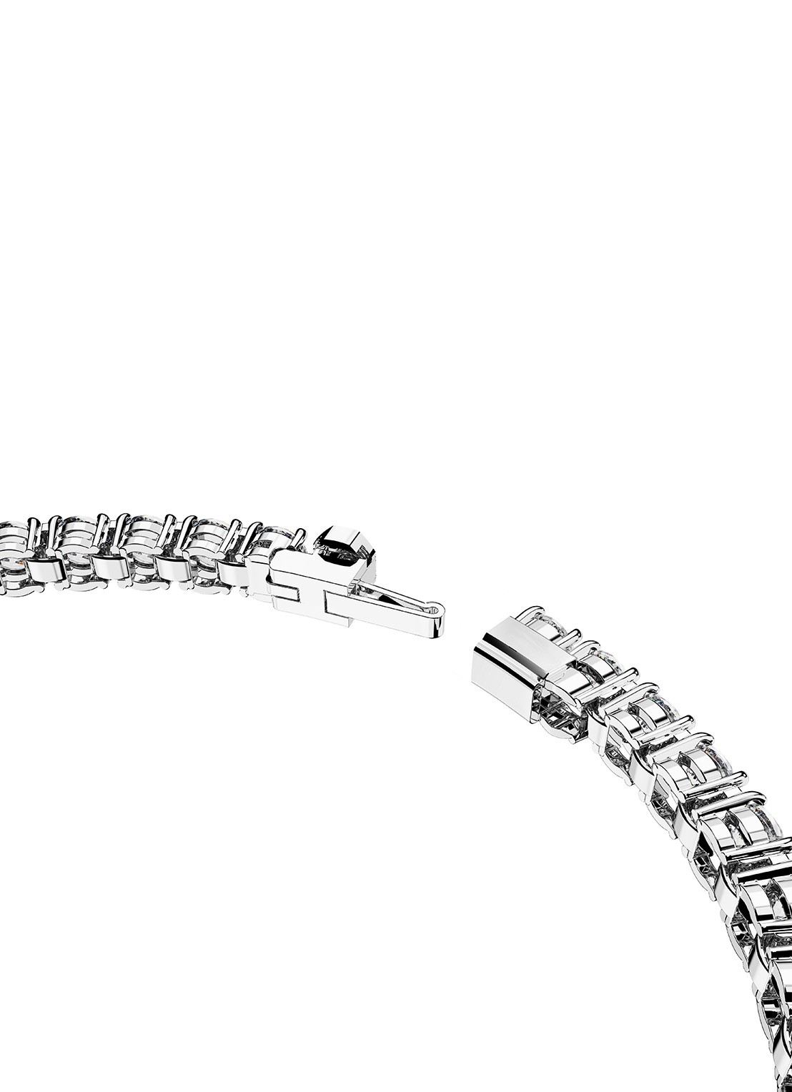 Swarovski RE MATRIX BRACELET S WHI/RHS L - detail 2 zilver