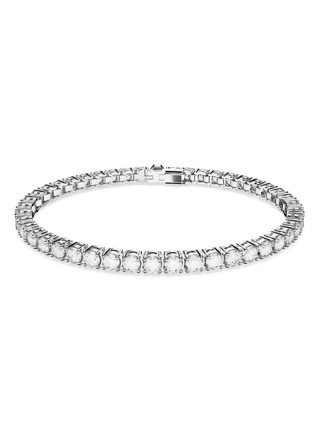 Swarovski RE MATRIX BRACELET S WHI/RHS M - voorkant 4 zilver