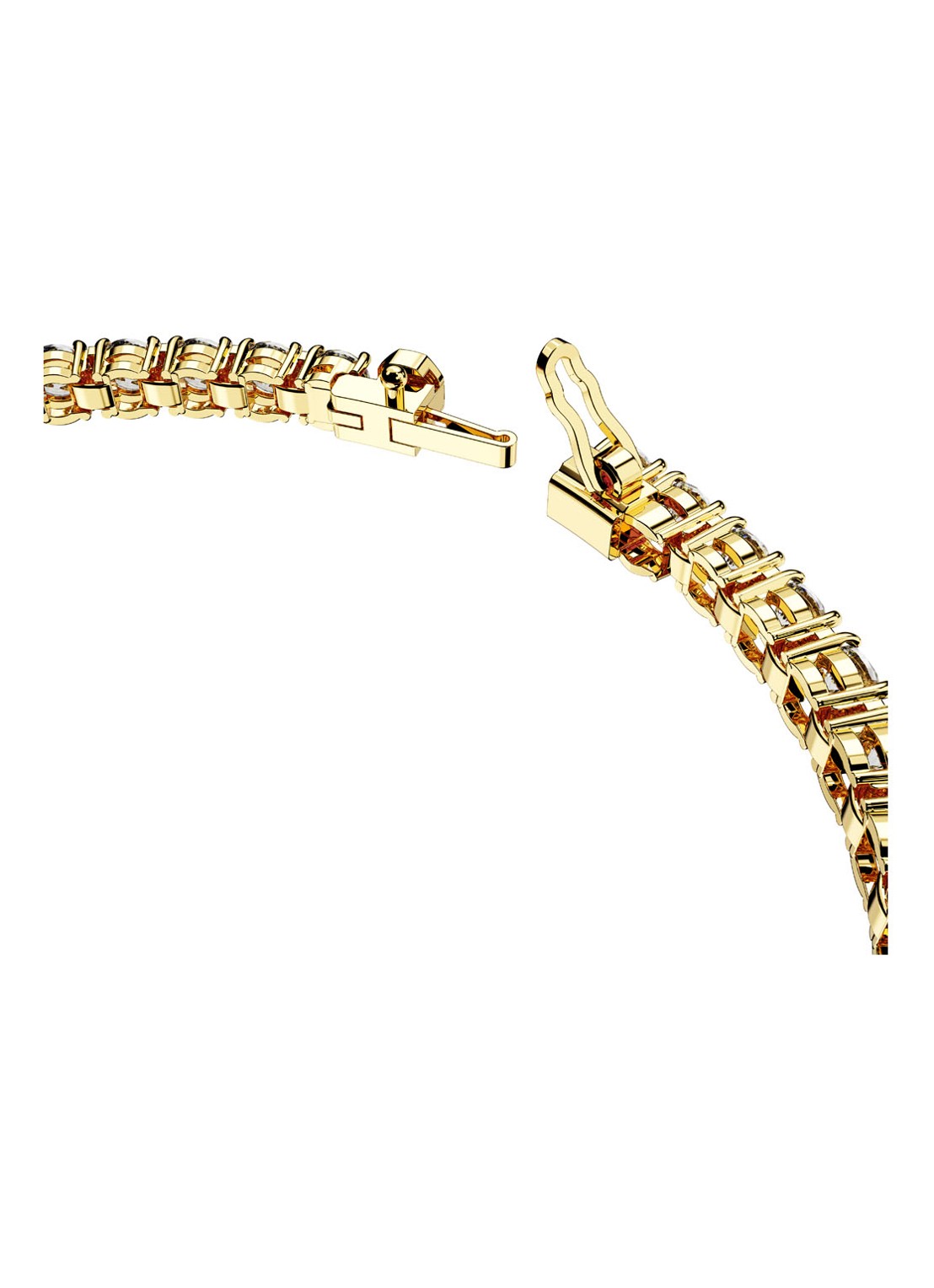 Swarovski RE MATRIX BRACELET S WHITE/GOS - detail 3 goud