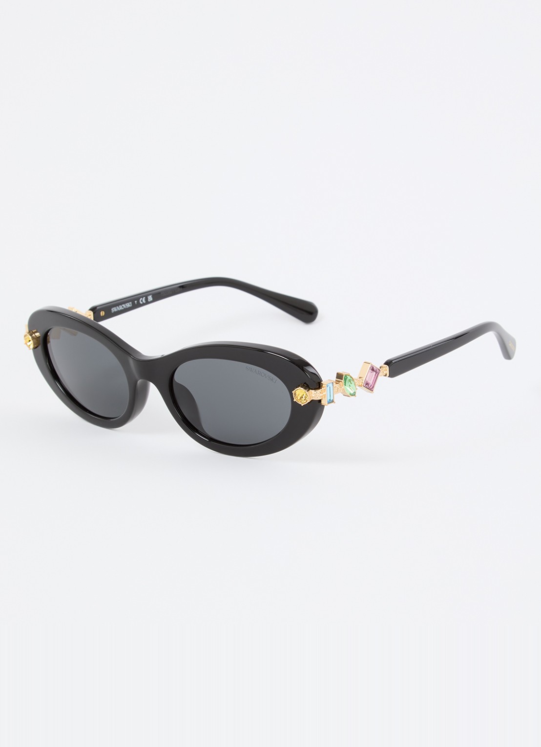 Swarovski Retro zonnebril SK6042 - voorkant zwart