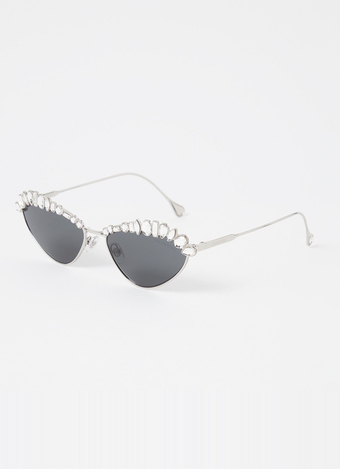 Swarovski Retro zonnebril SK7009 - voorkant 4 zilver
