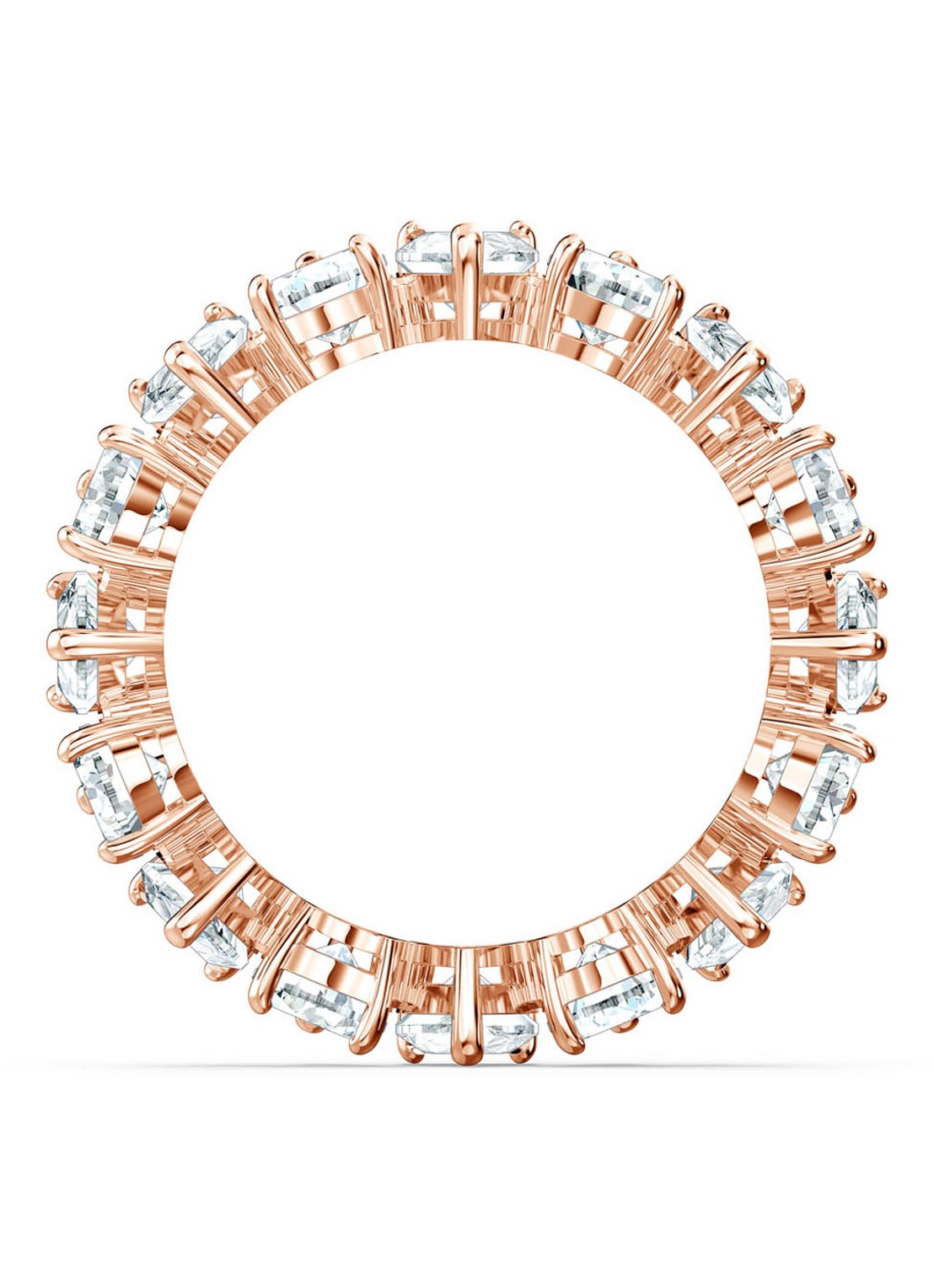 Swarovski Ring met kristal - detail 2 roségoud