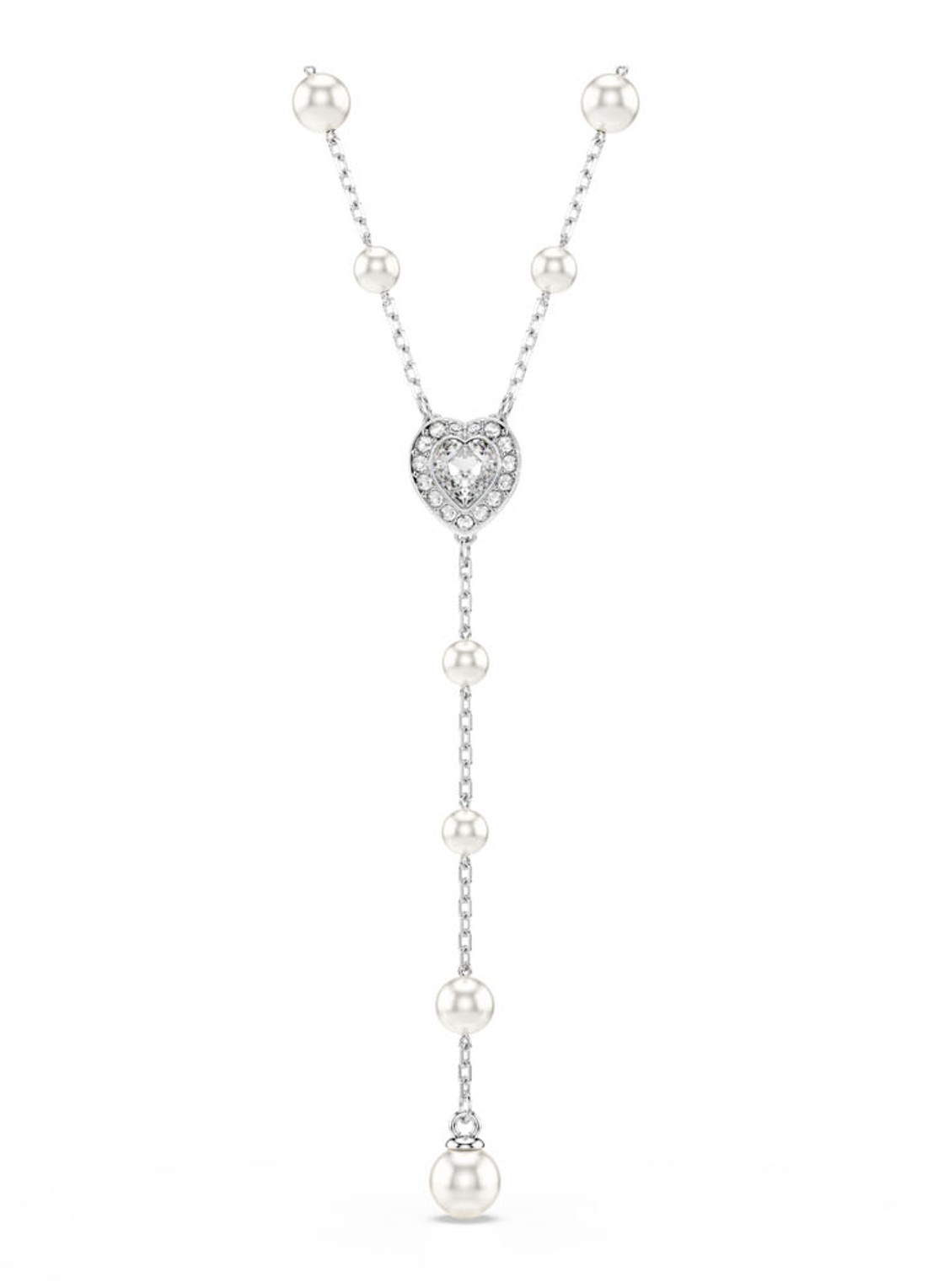 Swarovski SS25 Capsule ketting met hanger - voorkant zilver