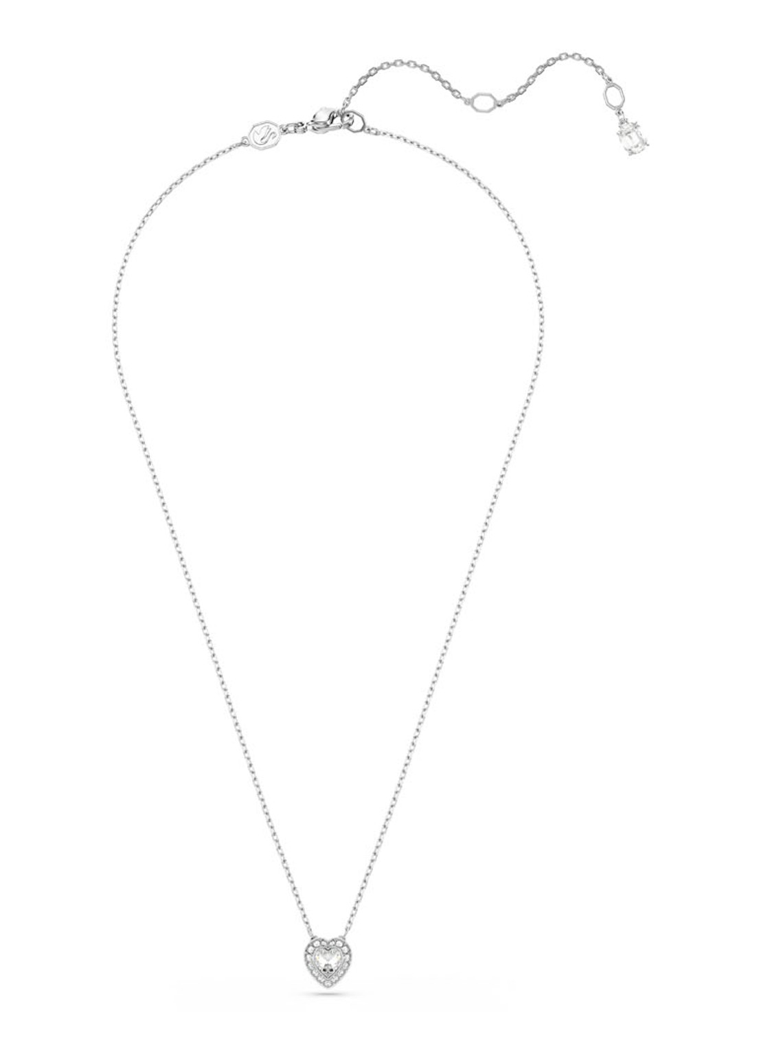 Swarovski SS25 Capsule ketting met kristal  - detail zilver