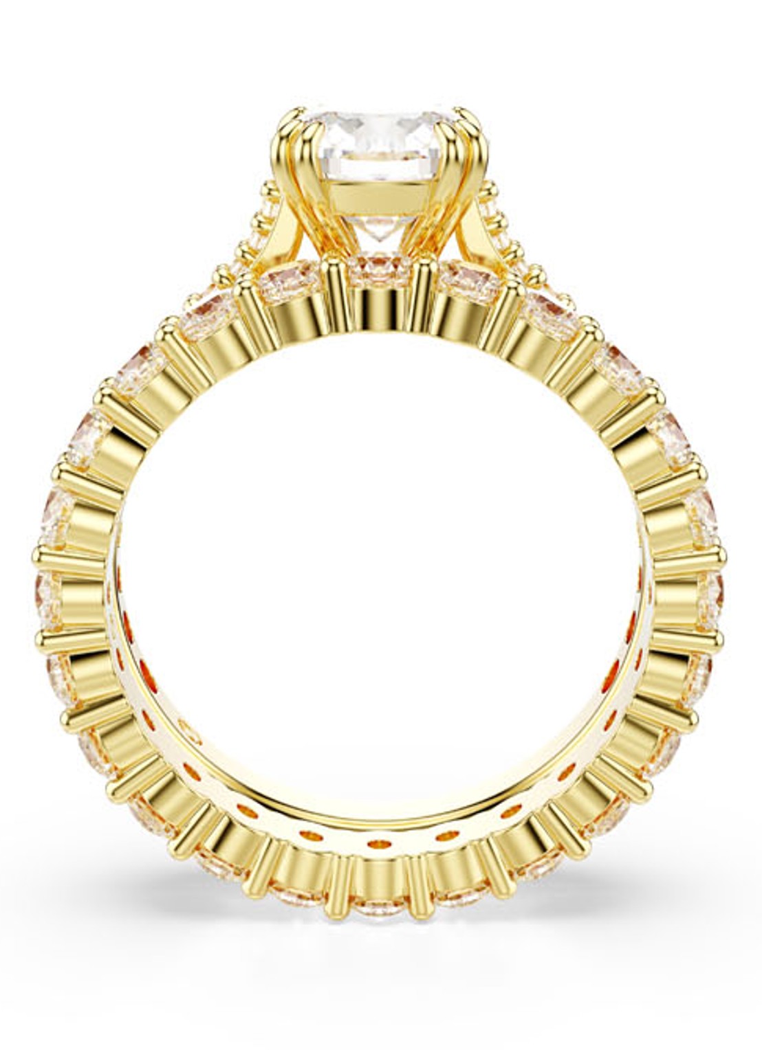 Swarovski Stilla Double ring verguld 52 - detail 3 goud