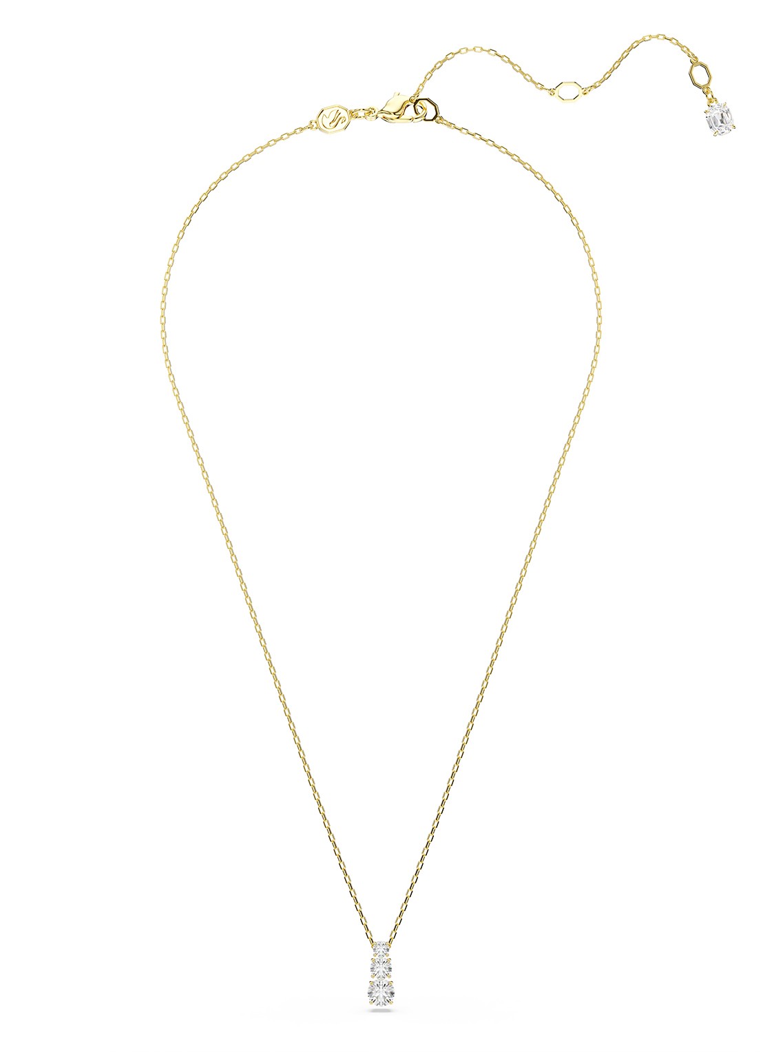 Swarovski Stilla ketting met zirkonia - detail 3 goud