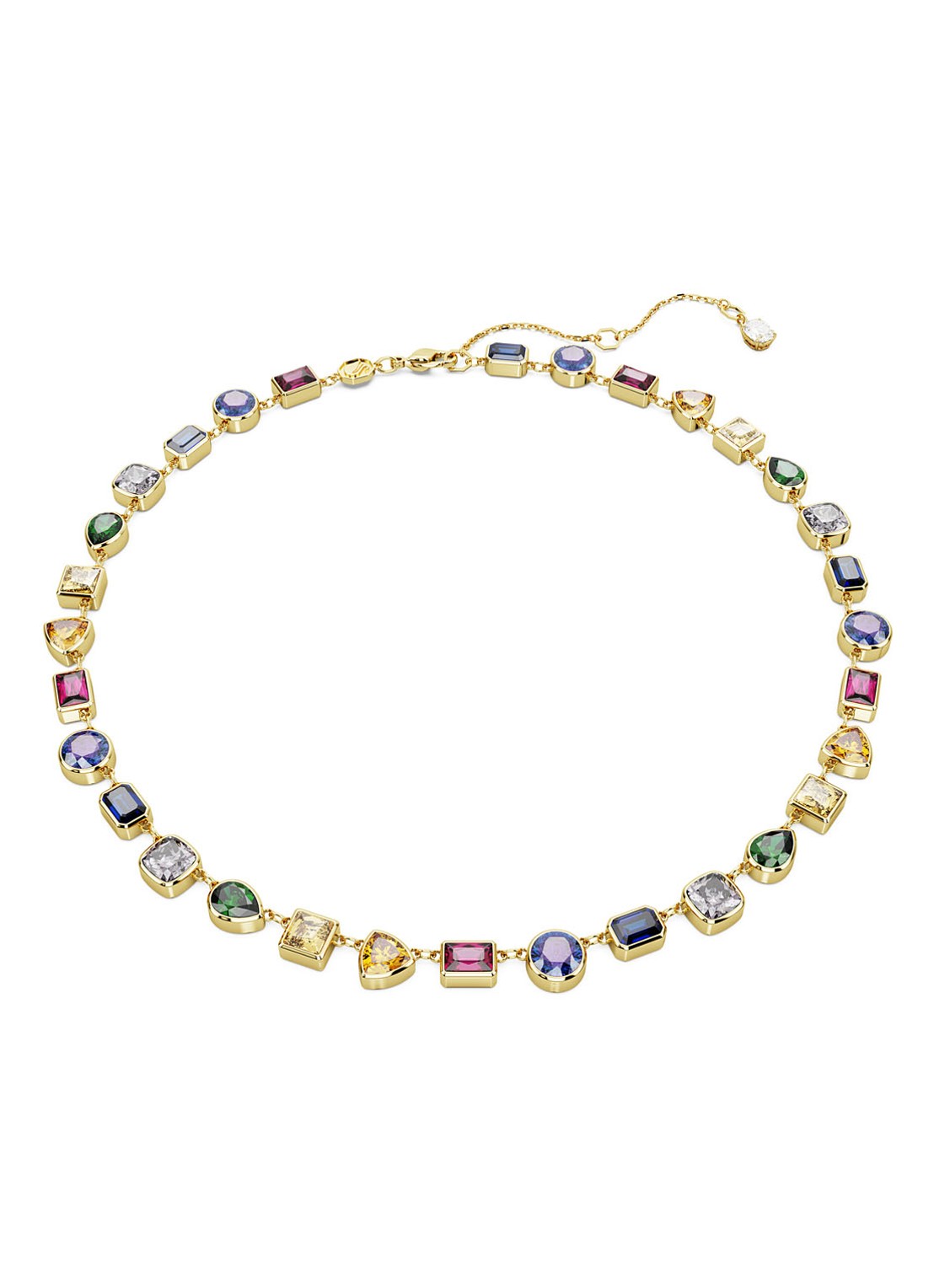 Swarovski Stilla ketting verguld - voorkant goud