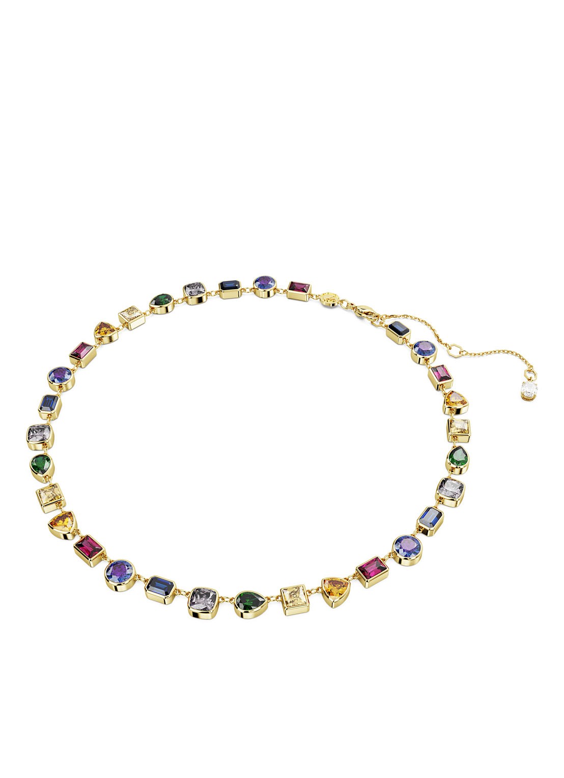 Swarovski Stilla ketting verguld - voorkant 2 goud