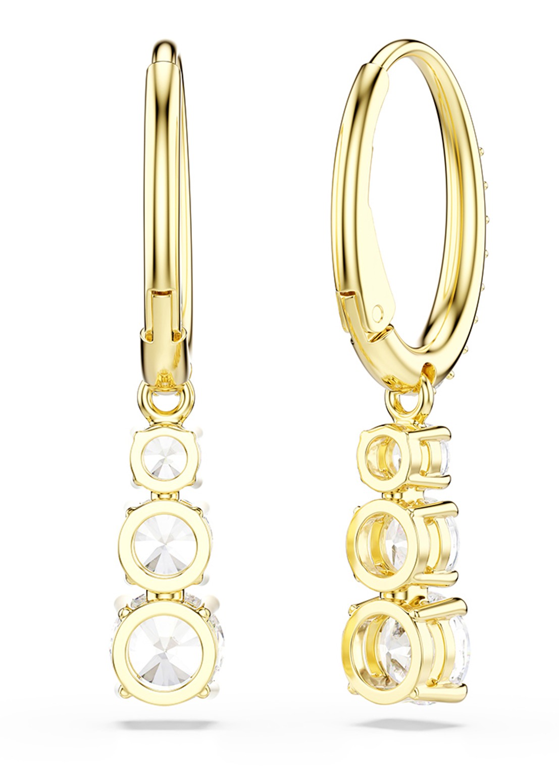 Swarovski Stilla oorringen met zirkonia - detail 5 goud