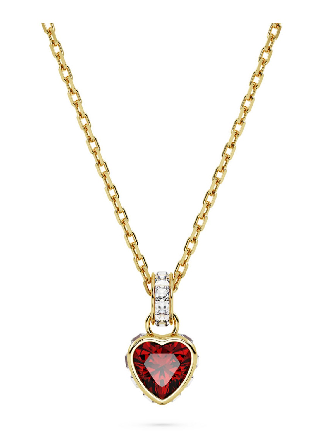 Swarovski STILLA PEND HRT RED/GOS - voorkant goud