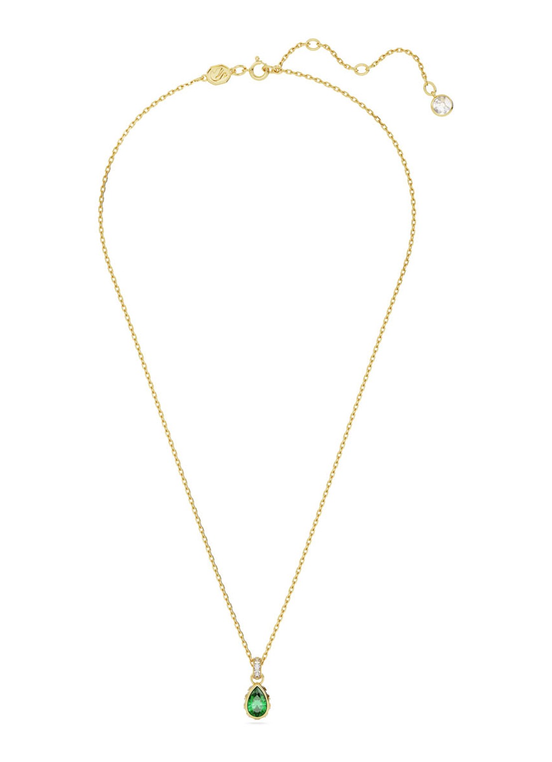 Swarovski STILLA PEND PEAR GRE/GOS - detail 3 goud