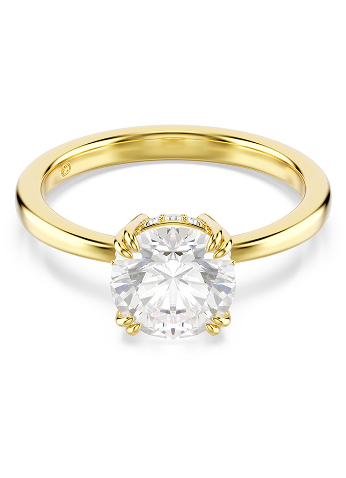Swarovski Stilla ring met zirkonia 60 - voorkant goud