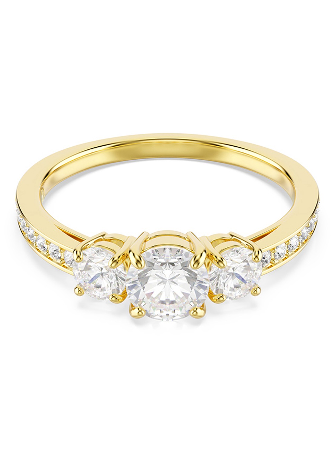Swarovski Stilla ring verguld 55 - voorkant goud