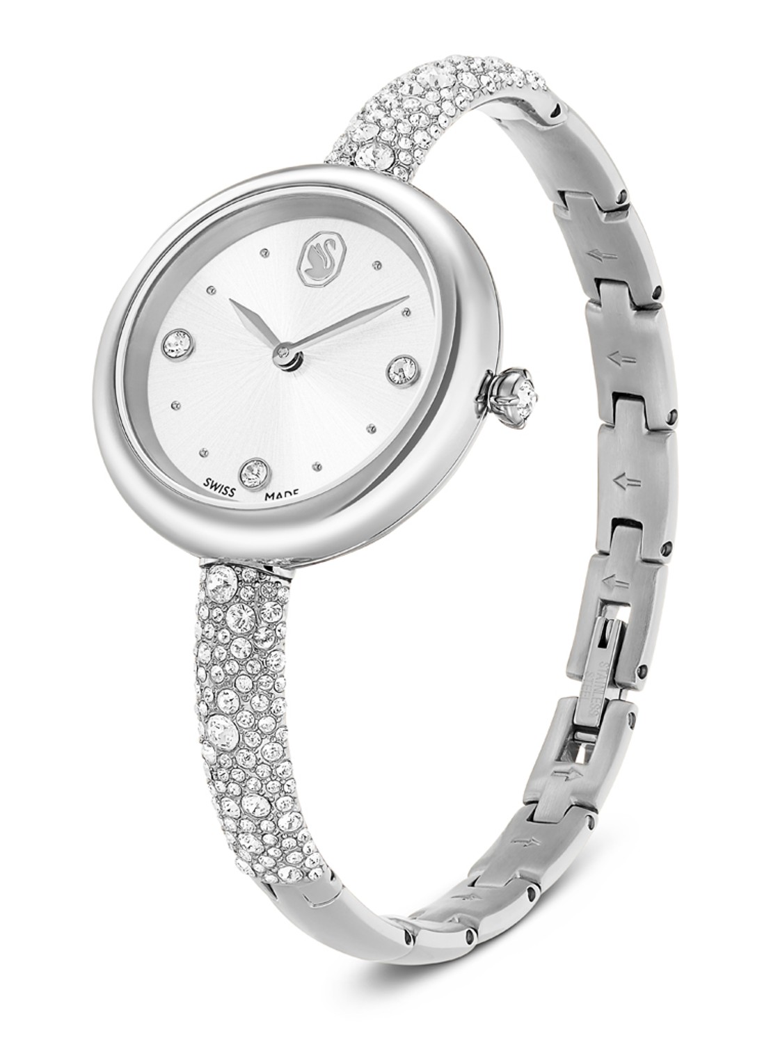 Swarovski Sublima horloge 5730369 - detail zilver