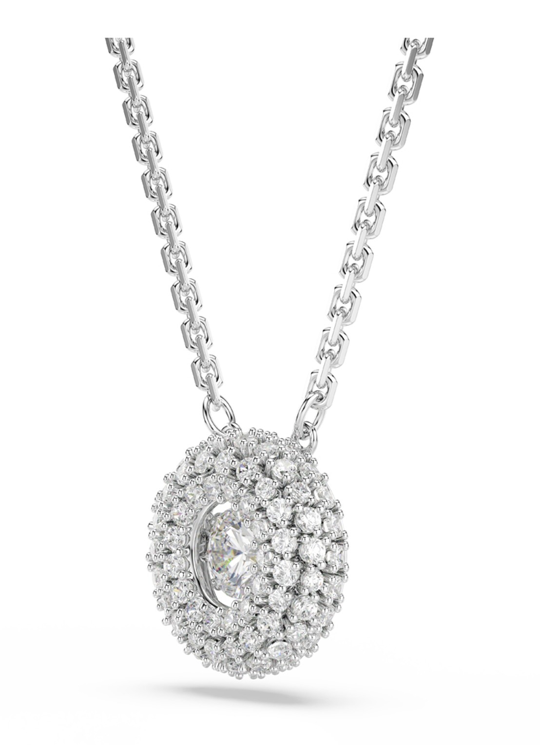 Swarovski Sublima ketting met kristal - detail 3 zilver